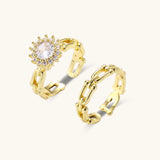 Let Your Light Shine Ring Set | LUV + CO