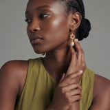 Ray of Light Pearl Earrings | LUV + CO