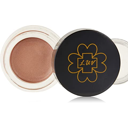 Rose gold cream highlighter.